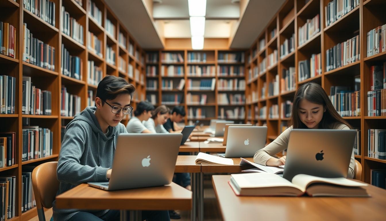 University campus and scholarly atmosphere in Lisbon